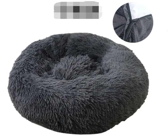 Pet Dog Bed Comfortable Donut Cuddler